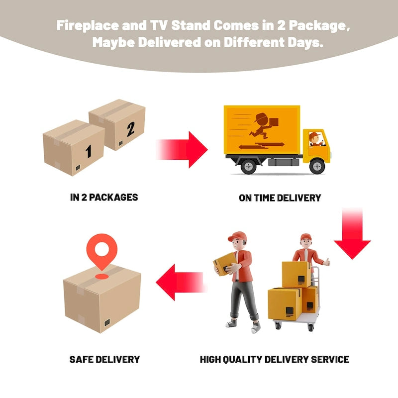 67  MDF Wall Mounted TV Stand with 36  Electric Fireplace