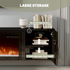 67  MDF Wall Mounted TV Stand with 36  Electric Fireplace