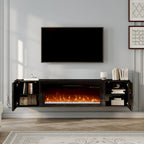 67  MDF Wall Mounted TV Stand with 36  Electric Fireplace