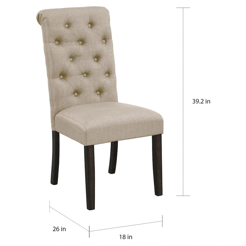 Roundhill Furniture Leviton Urban Style Wood Dark Wash Turned-Leg Dining Set: Table and 4 Chairs