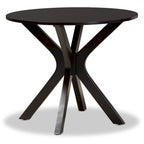 Luise Modern and Contemporary 5-Piece Wood Dining Set-Grey/Dark Brown