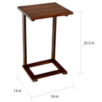 Porch & Den Holly Hill Solid Acacia Sofa C-Table