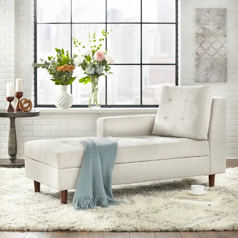 Simple Living Sabrina Storage Chaise