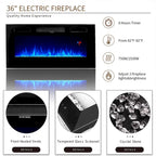 70  Fireplace TV Stand with 36  Electric Fireplace