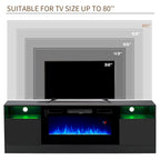 70  Fireplace TV Stand with 36  Electric Fireplace