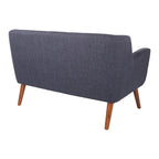 Carson Carrington Balestrand Mid-century Tufted Back Fabric Loveseat - N/A