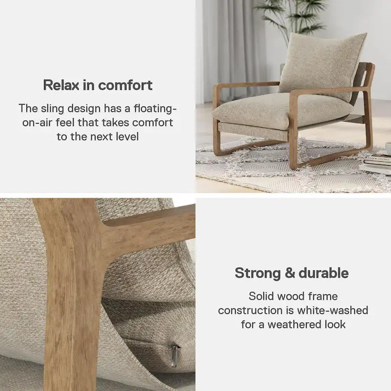 Avenue Greene Janae Sling Accent Chair