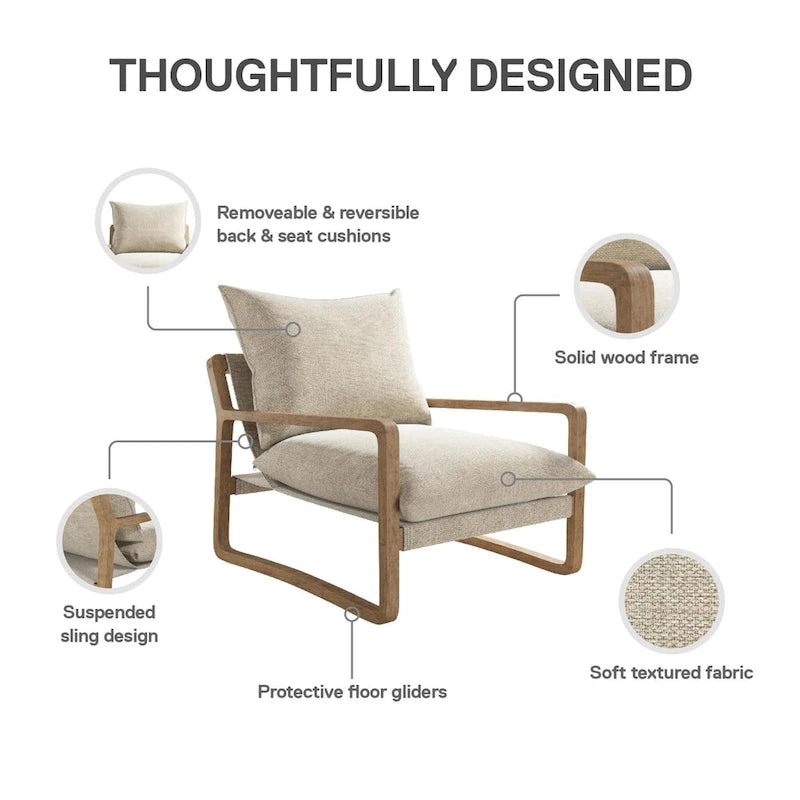 Avenue Greene Janae Sling Accent Chair