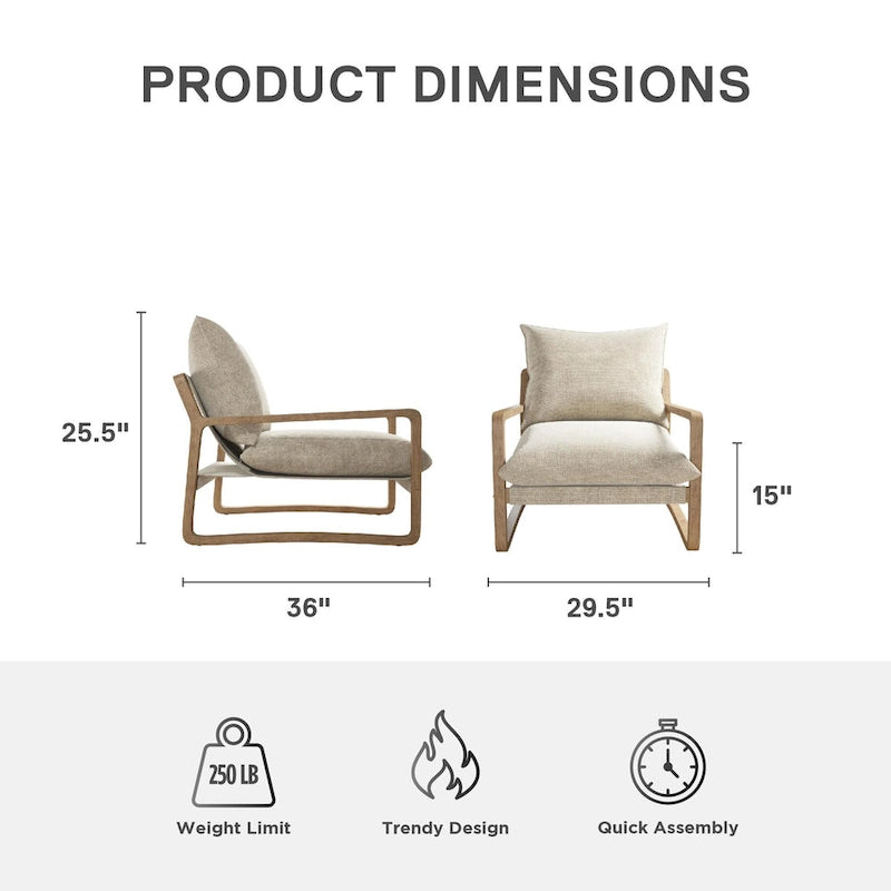 Avenue Greene Janae Sling Accent Chair