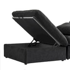 Widen Down Filled 5-Piece Sectional and Ottoman