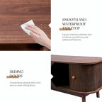 Modern Farmhouse Media Console with Solid Wood Legs