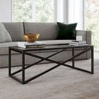 Silver Orchid Stifter Blackened Bronze Coffee Table
