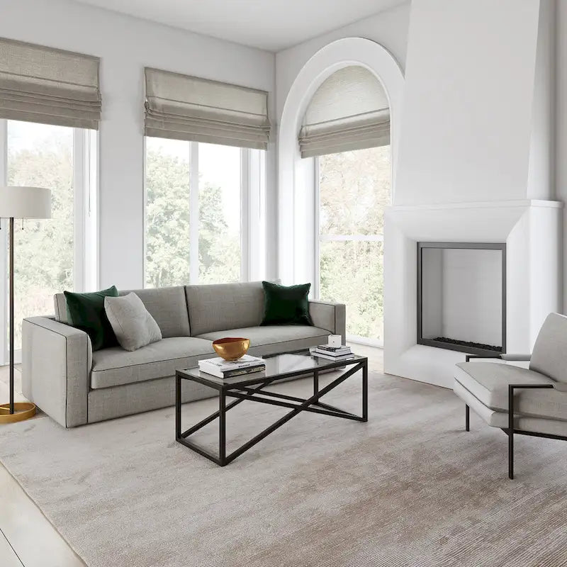 Silver Orchid Stifter Blackened Bronze Coffee Table