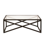 Silver Orchid Stifter Blackened Bronze Coffee Table