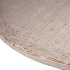 Sophia 72  Round Reclaimed Pine Modern Dining Table with Ball Pedestal Base