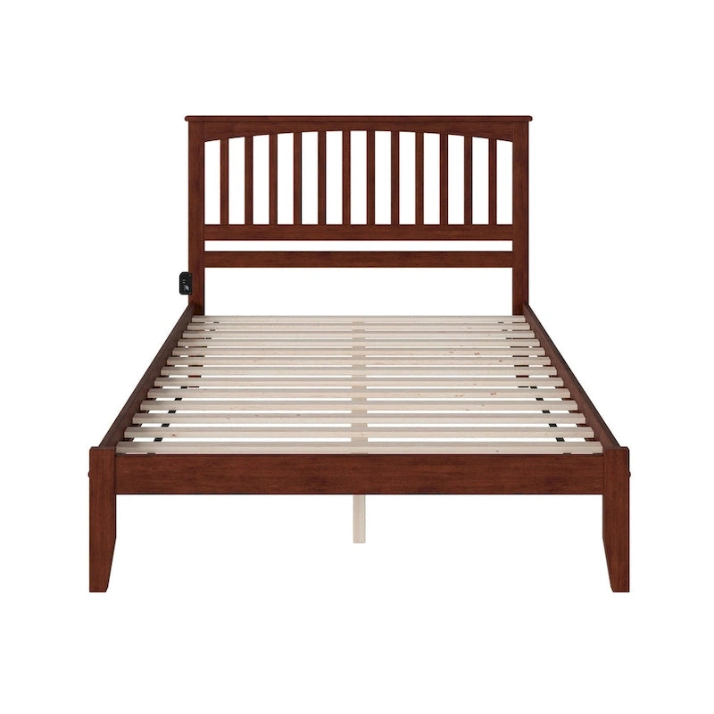 Mission King Platform Bed in Walnut
