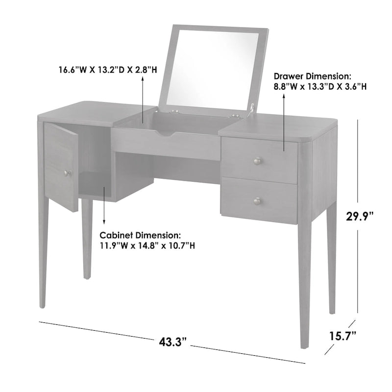 Lifestorey Parc Vanity Desk
