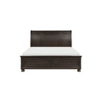 Brandie 6 Piece Grayish Brown Modern Storage Sleigh Platform Bedroom Set