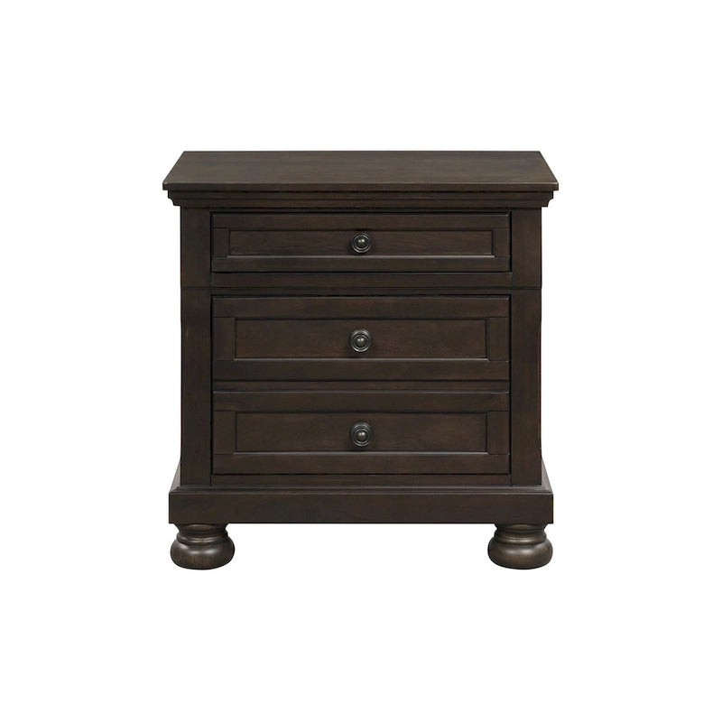 Brandie 6 Piece Grayish Brown Modern Storage Sleigh Platform Bedroom Set