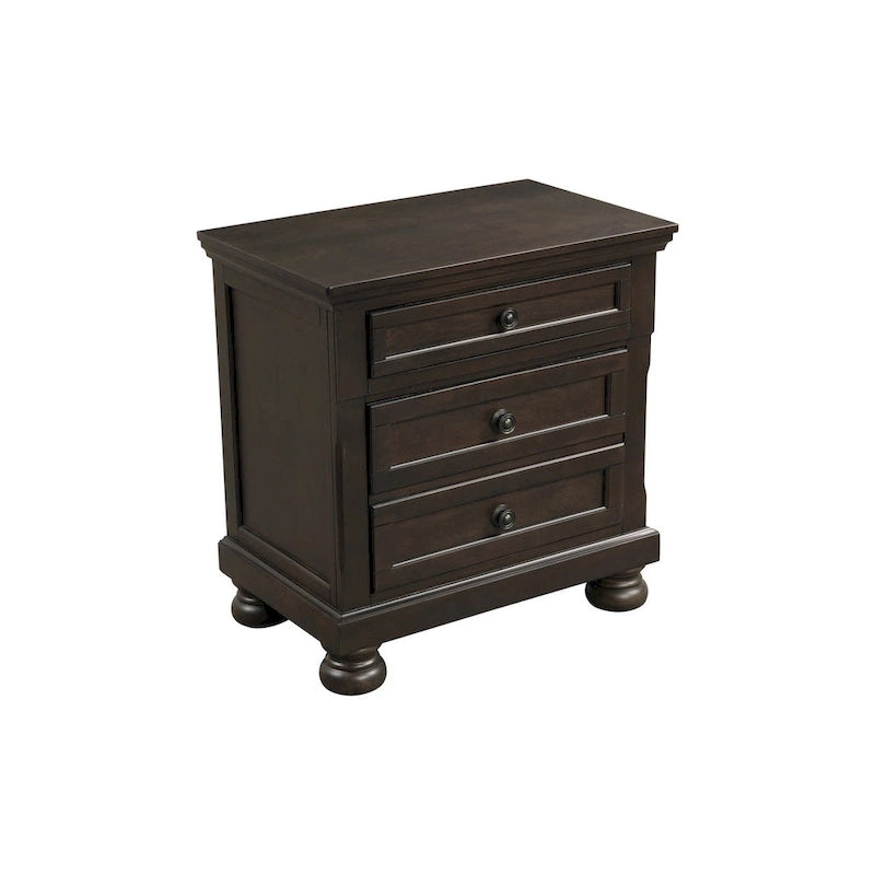 Brandie 6 Piece Grayish Brown Modern Storage Sleigh Platform Bedroom Set