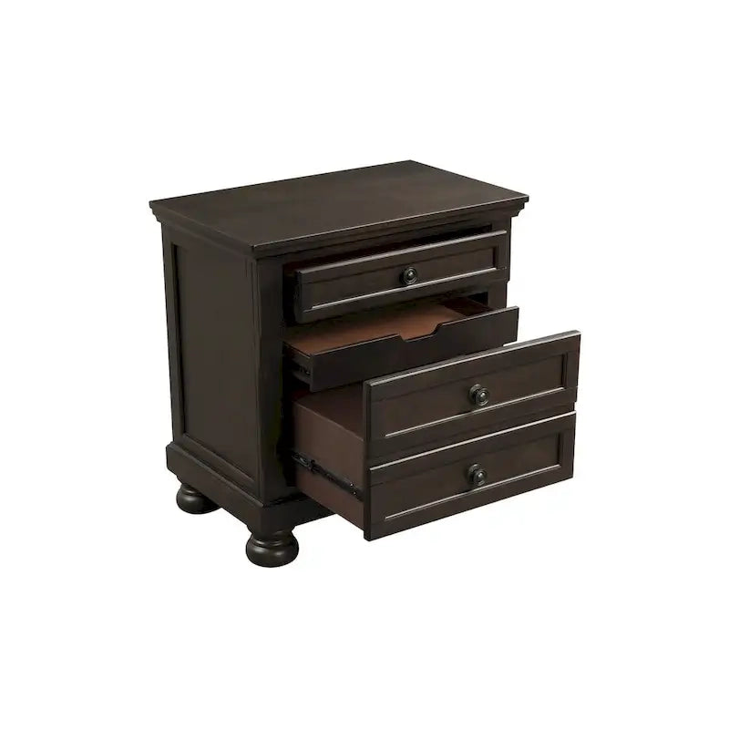 Brandie 6 Piece Grayish Brown Modern Storage Sleigh Platform Bedroom Set