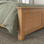Oak Park Brown Wood King Bed, Two Nightstands and Dresser