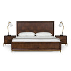Modrest Shane Modern Acacia & Brass Bed