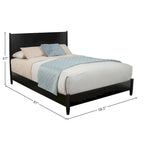 Alpine Furniture Flynn Platform Bed, Black