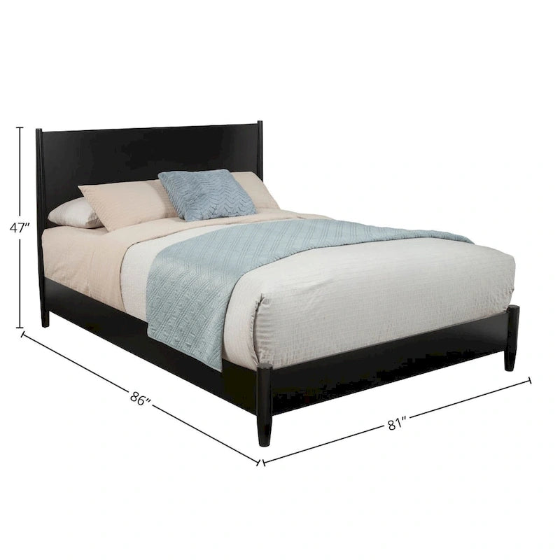Alpine Furniture Flynn Platform Bed, Black