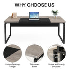 L-Shaped Executive Desk with File Cabinet