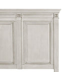 Roundhill Furniture Renova Distressed Parchment Wood Panel Bed