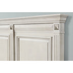 Roundhill Furniture Renova Distressed Parchment Wood Panel Bed