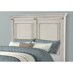 Roundhill Furniture Renova Distressed Parchment Wood Panel Bed