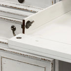 Magnolia Manor Antique White Weathered Bark Desk