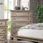 Nahkohe Transitional Grey Wood 2-Piece Storage Sleigh Bed and Chest Set by Furniture of America
