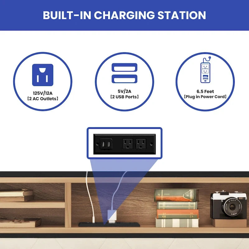 Moasis Upholstered Storage Headboard Platform Bed Frame