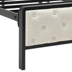 Moasis Upholstered Storage Headboard Platform Bed Frame