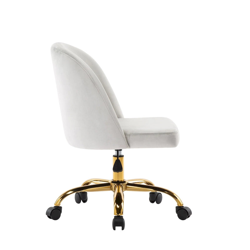 Porthos Home Louie Armless Velvet Desk Chairs