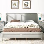 Solid Wood Queen Platform Bed