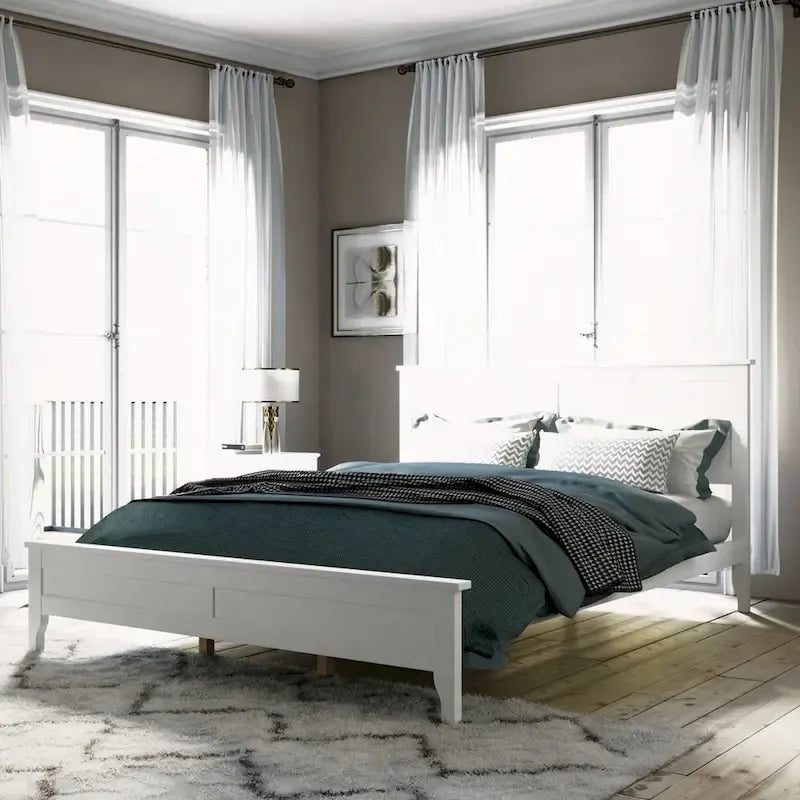 Solid Wood Queen Platform Bed