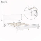 Solid Wood Queen Platform Bed