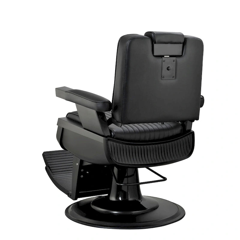 SHERMAN Heavy Duty Barber Chair Reclining Barbershop Styling Chair, Black