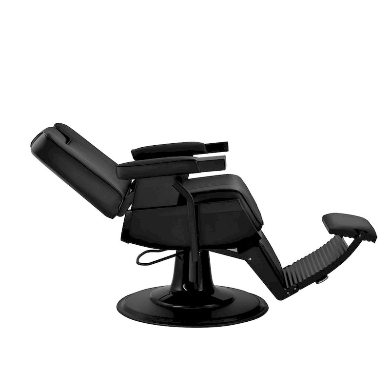SHERMAN Heavy Duty Barber Chair Reclining Barbershop Styling Chair, Black