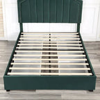 Furniture of America Chapla Art Deco Upholstered 4-drawer Platform Storage Bed