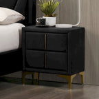 Glim Glam Fabric 2-Drawer Nightstand by Furniture of America