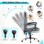 AECOJOY Ergonomic Office Chair with 7 Points Vibrating Massage&Heat Functions