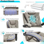 AECOJOY Ergonomic Office Chair with 7 Points Vibrating Massage&Heat Functions