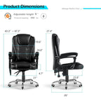 AECOJOY Ergonomic Office Chair with 7 Points Vibrating Massage&Heat Functions