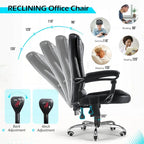 AECOJOY Ergonomic Office Chair with 7 Points Vibrating Massage&Heat Functions