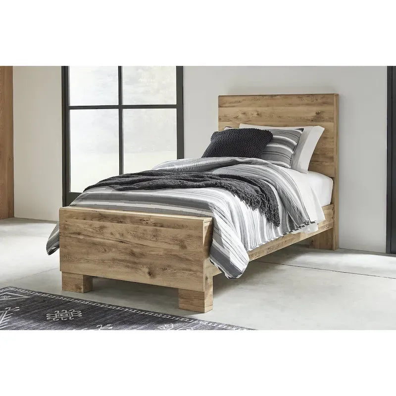 Signature Design by Ashley Hyanna Tan Brown Panel Bed
